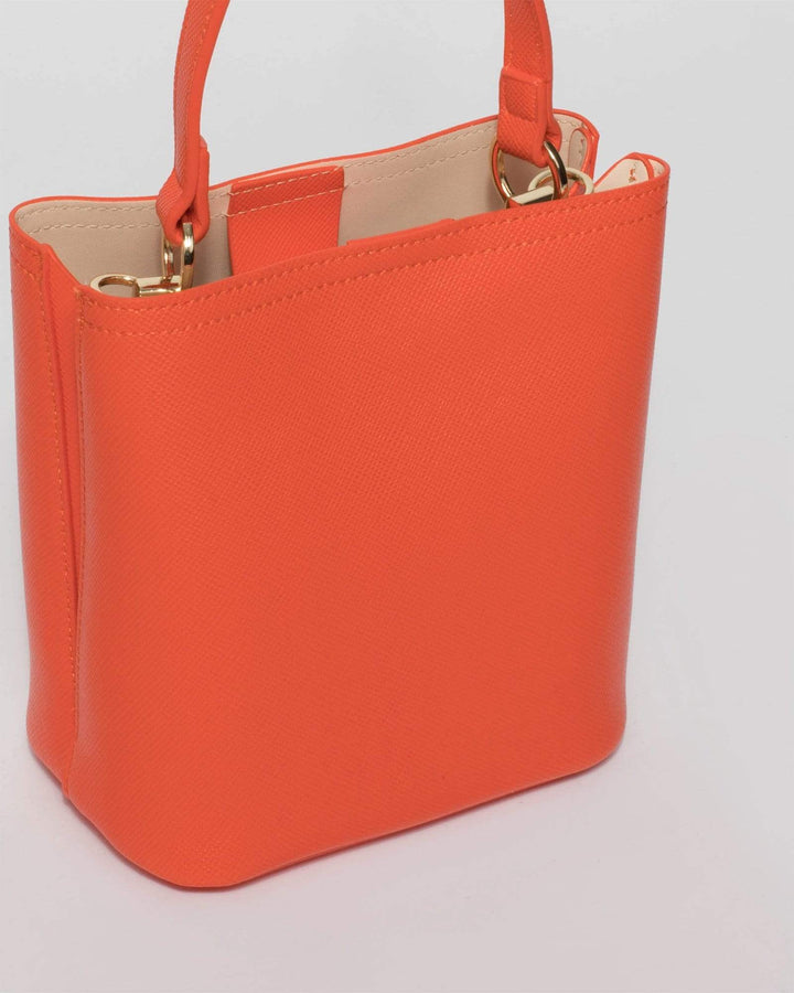 Orange Melanie Bucket Bag | Bucket Bags