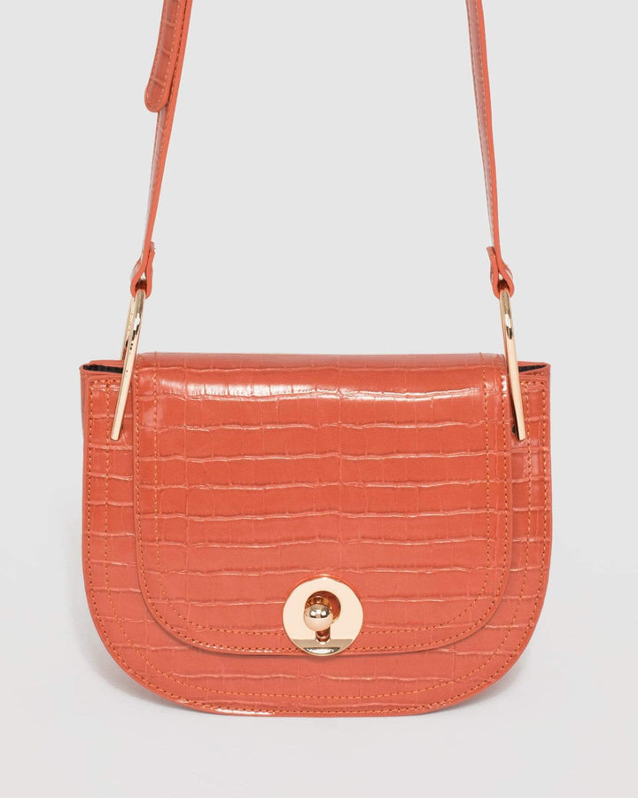 Orange Milo Saddle Bag | Crossbody Bags