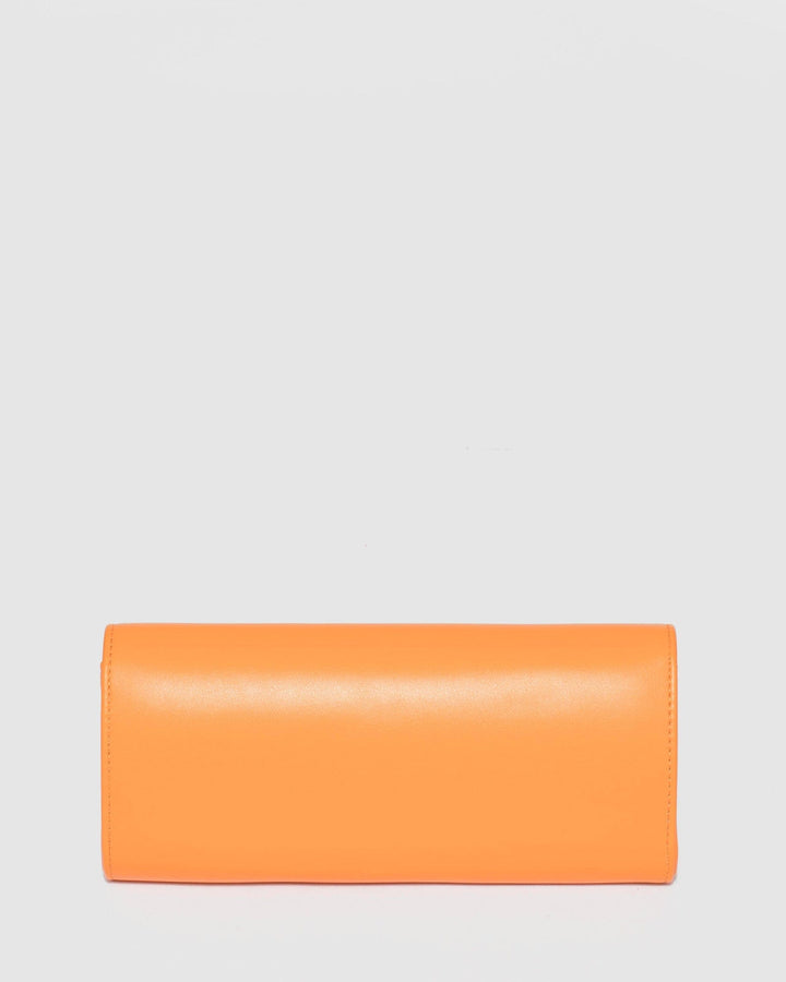 Colette by Colette Hayman Orange Nolene Plain Clutch Bag
