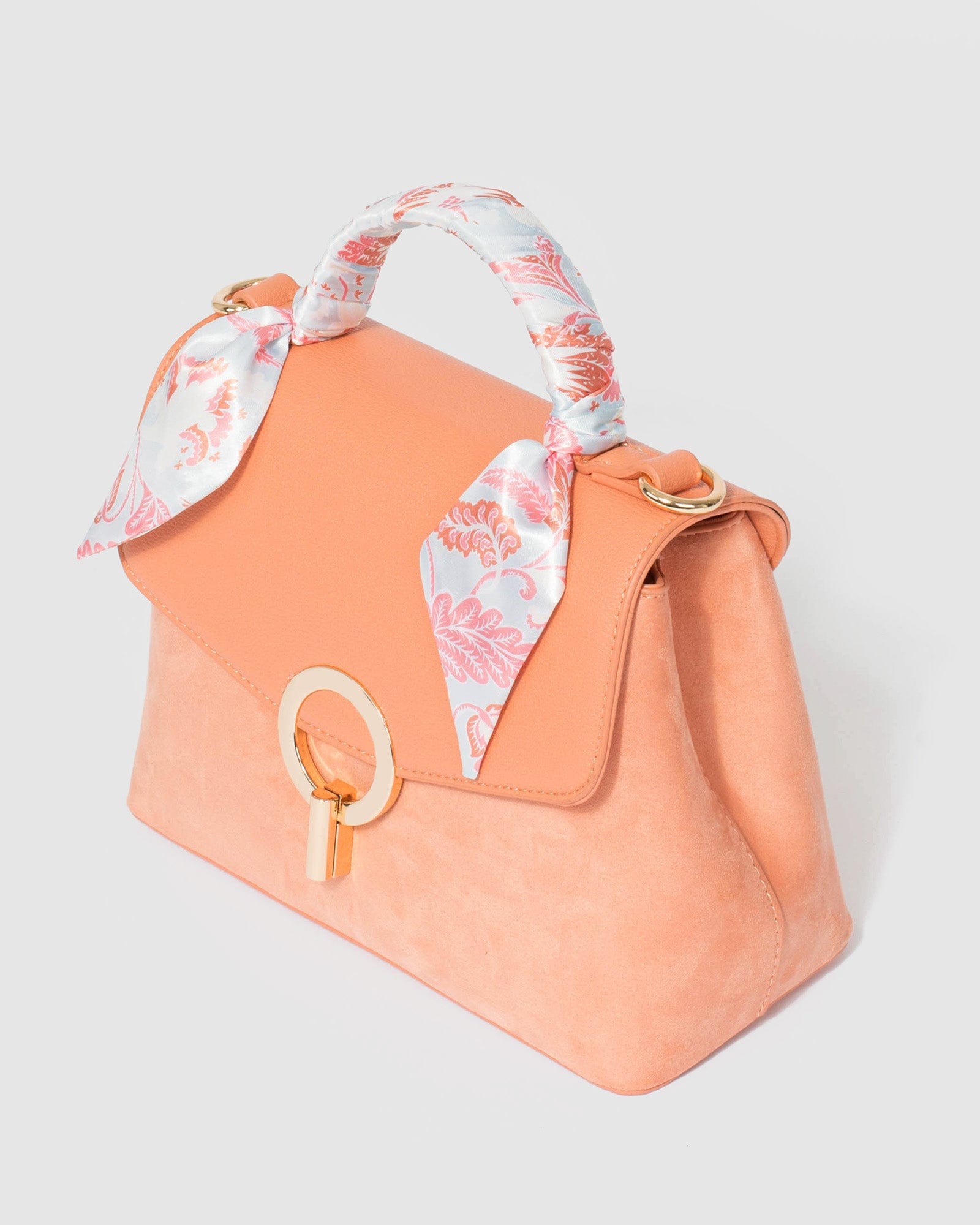 Orange Radha Small Scarf Tote Bag colette by colette hayman