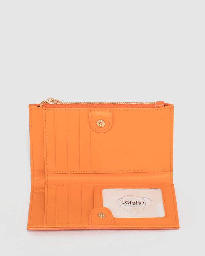 Colette by Colette Hayman Orange Selena Zip Wallet