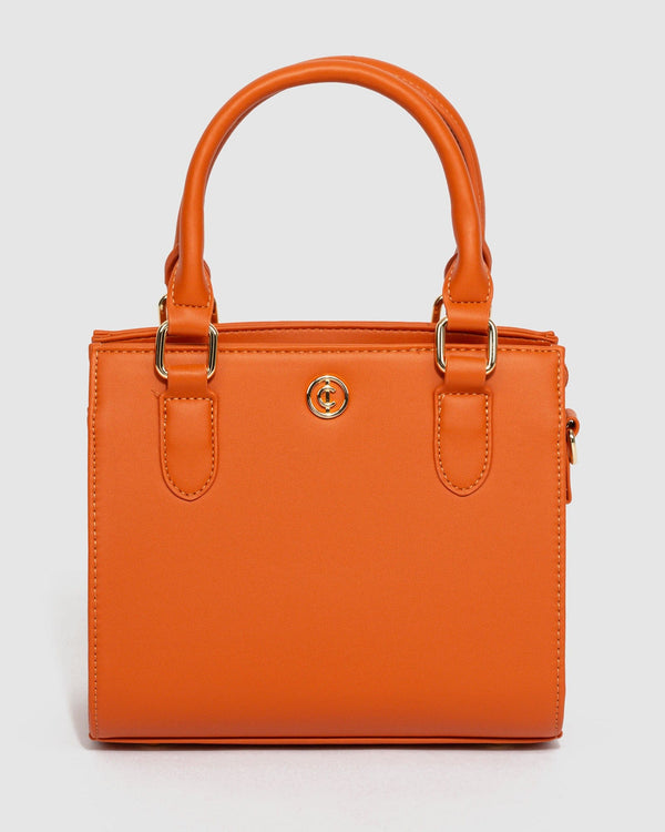 Orange Sia Tag Tote Bag | Mini Bags