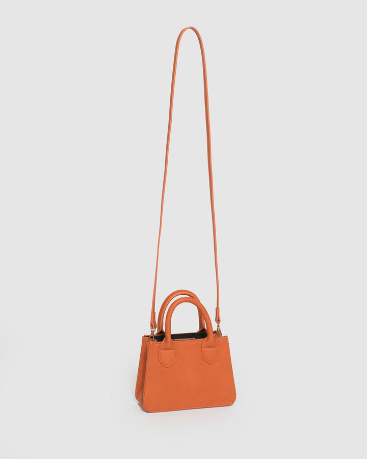 Orange Sibel Mini Tote Bag | Mini Bags