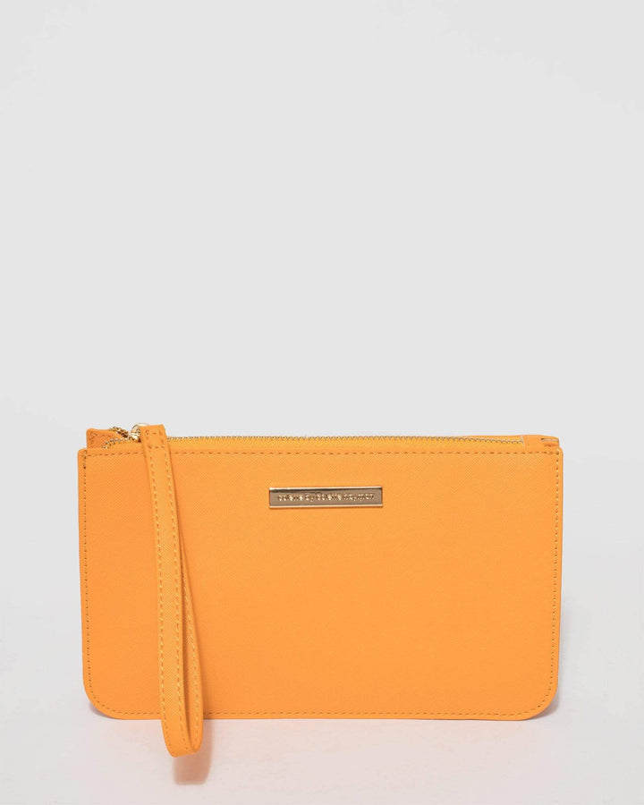 Orange Willow Wristlet Clutch Bag | Clutch Bags