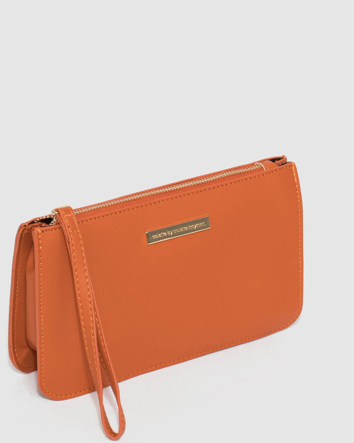 Orange Willow Wristlet Clutch Bag | Wristlets