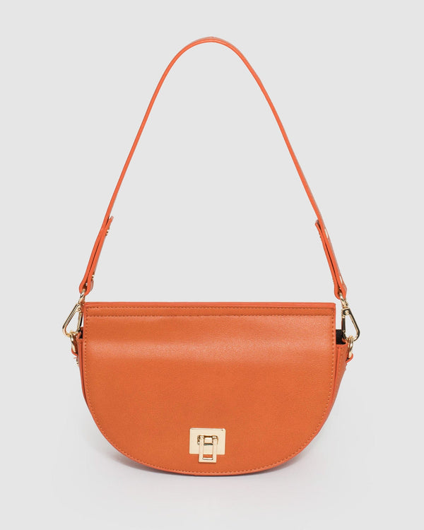 Orange Wynnie Saddle Bag | Shoulder Bags