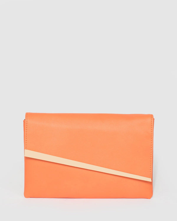 Colette by Colette Hayman Orange Zaara Clutch Bag