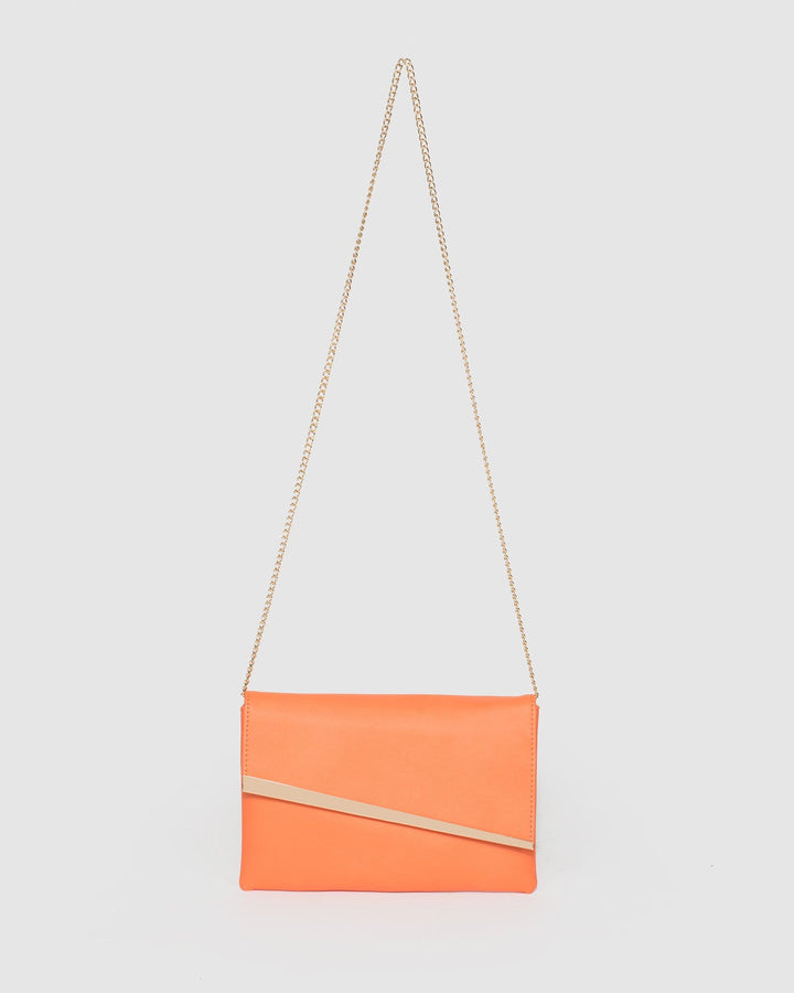 Colette by Colette Hayman Orange Zaara Clutch Bag