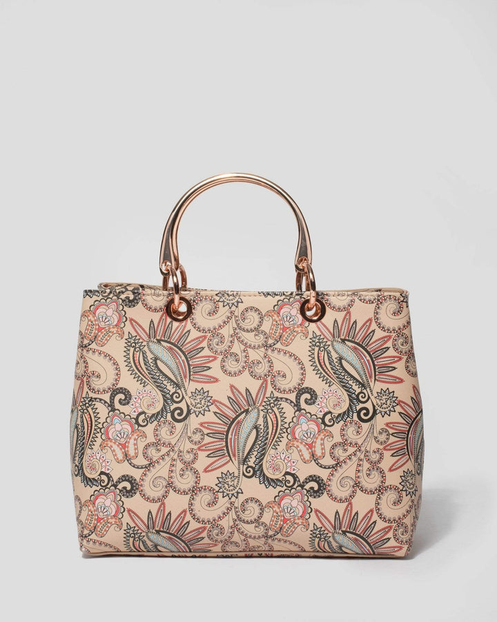 Paisley Print Florence Medium Tote Bag | Tote Bags