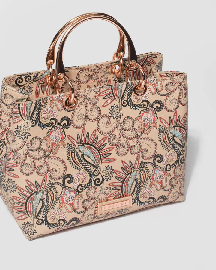 Paisley Print Florence Medium Tote Bag | Tote Bags