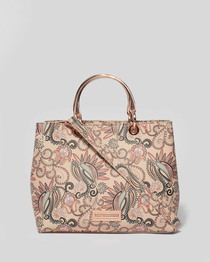 Paisley Print Florence Medium Tote Bag | Tote Bags