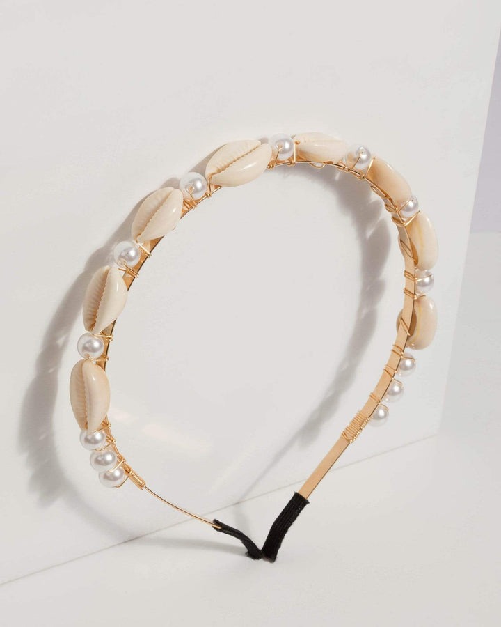 Pearl and Shell Headband | Hair Accessories