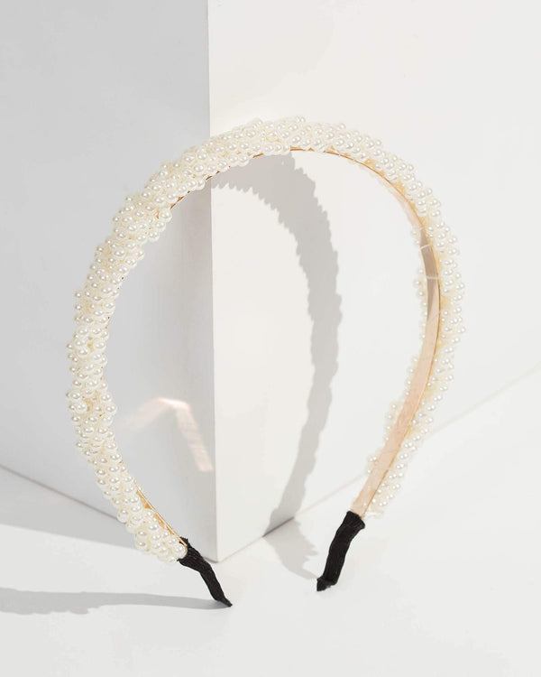 Colette by Colette Hayman Pearl Twisted Pearl Detail Headband