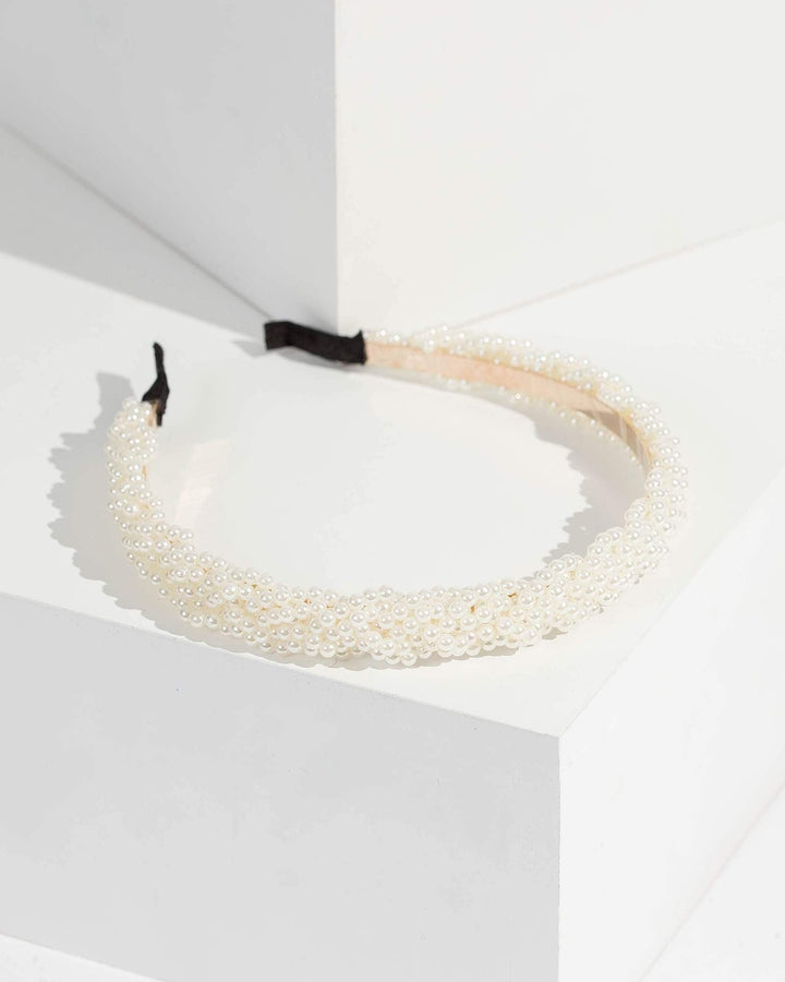 Colette by Colette Hayman Pearl Twisted Pearl Detail Headband