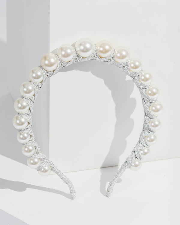 Colette by Colette Hayman Pearl Wrapped Headband
