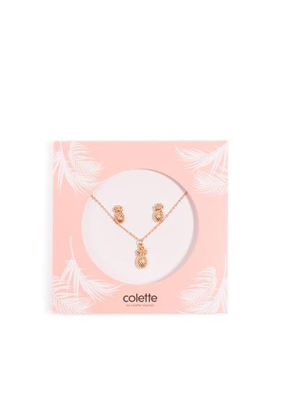 Colette by Colette Hayman Pineapple Necklace & Earring Pack