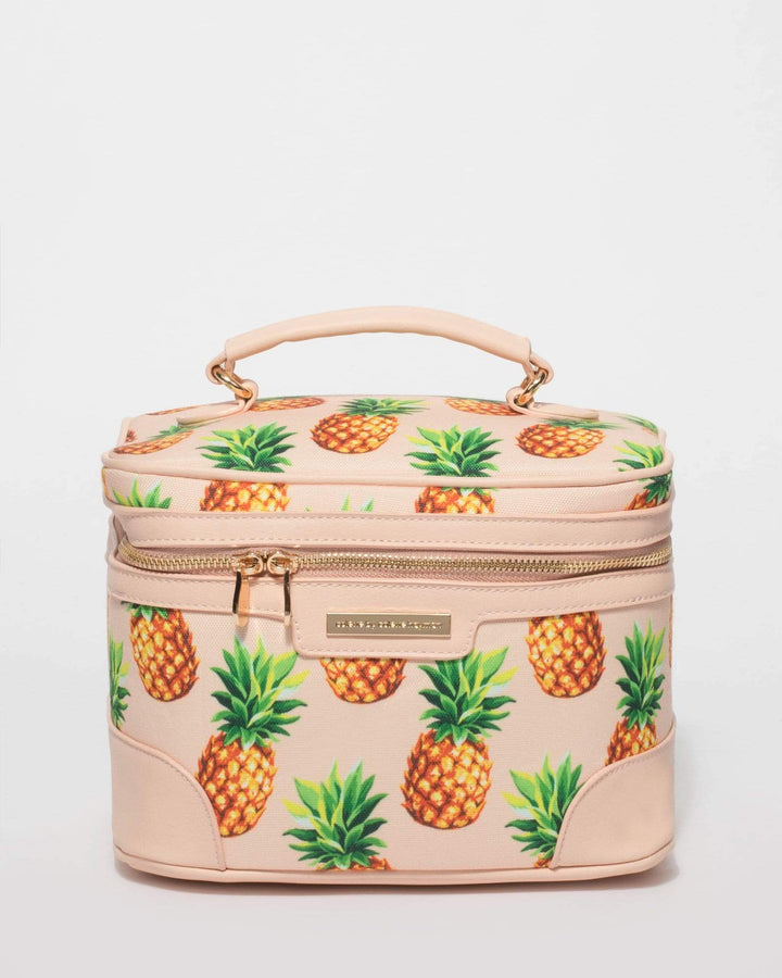 Pineapple Print Cosmetic Case Pack | Cosmetic Cases