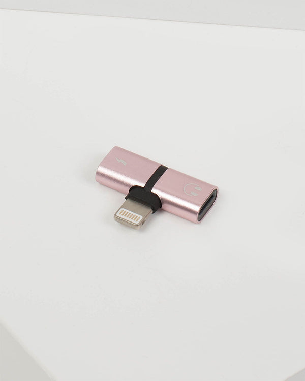 Pink 2-In-1 Iphone Splitter Adapter | Accessories