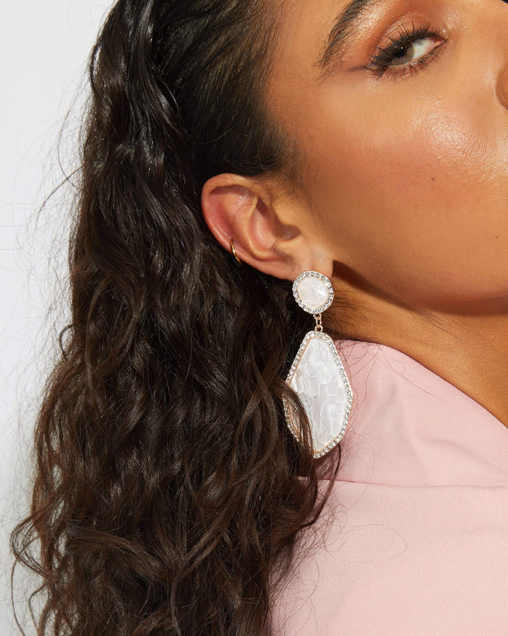 Pink Acrylic Irregular Drop Earrings | Earrings