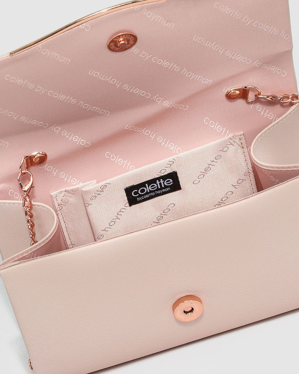 Evening Bags Colette Rose Gold Clutch Colette Pink Velvet Clutch