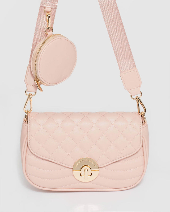 Colette by Colette Hayman Pink Adwowa Quilted Crossbody Bag