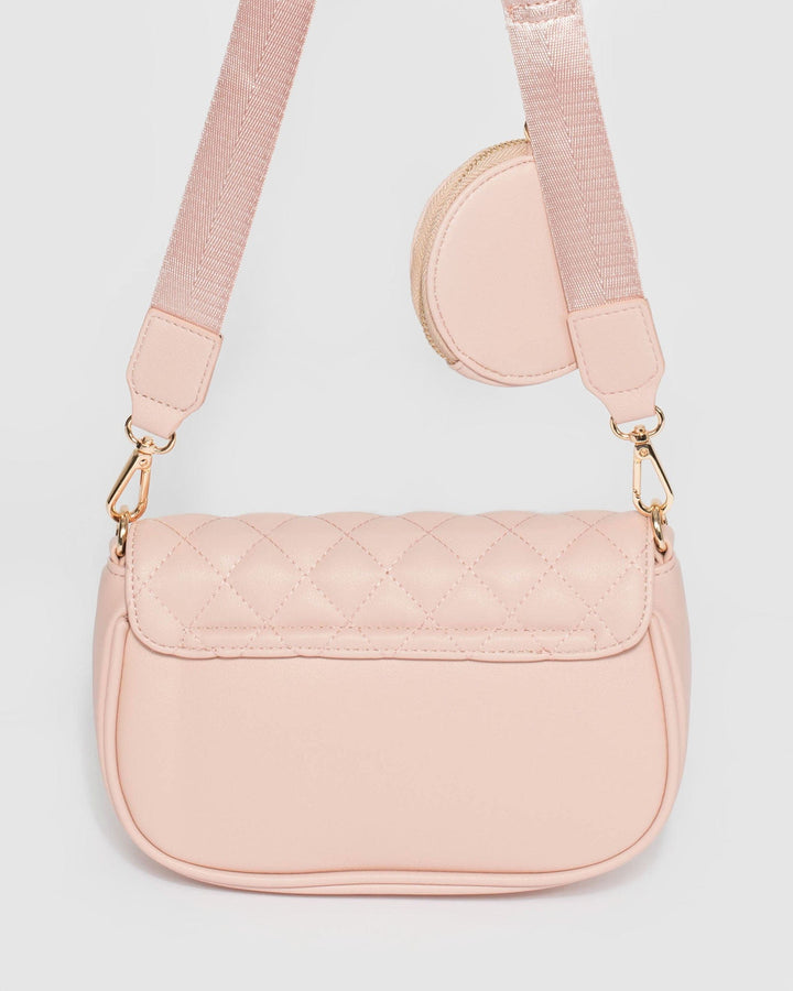 Colette by Colette Hayman Pink Adwowa Quilted Crossbody Bag