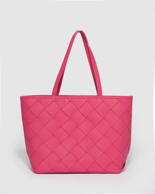 Colette by Colette Hayman Pink Adzo Quilted Tote Bag