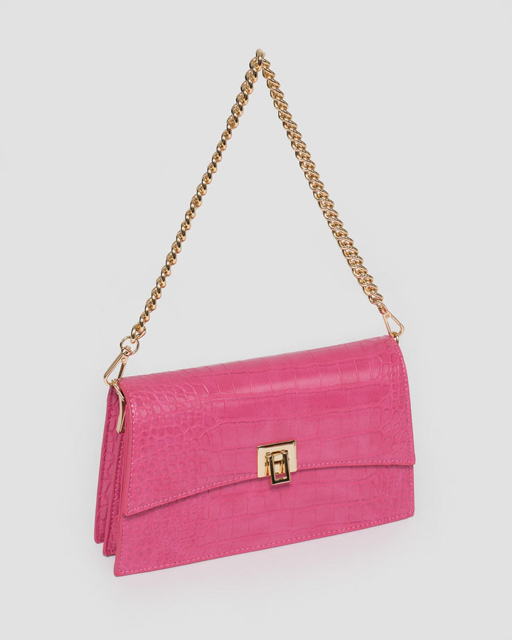 Colette by Colette Hayman Pink Alana Lock Shoulder Bag