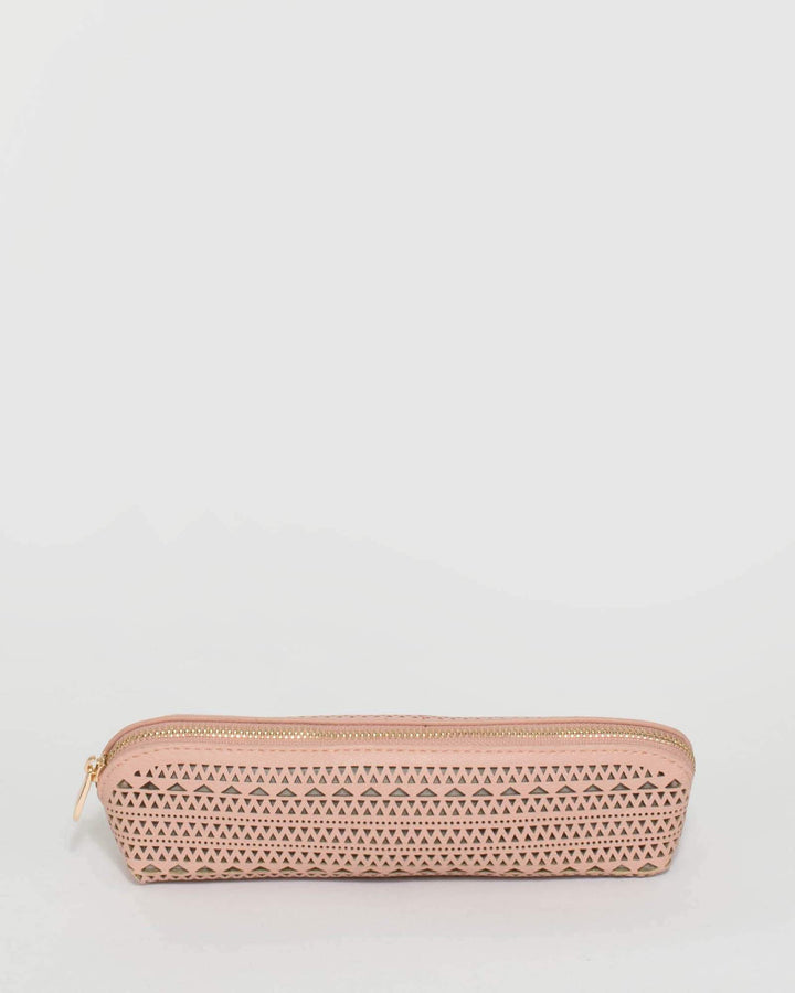 Pink Ana Punchout Pencil Case | Work Bags