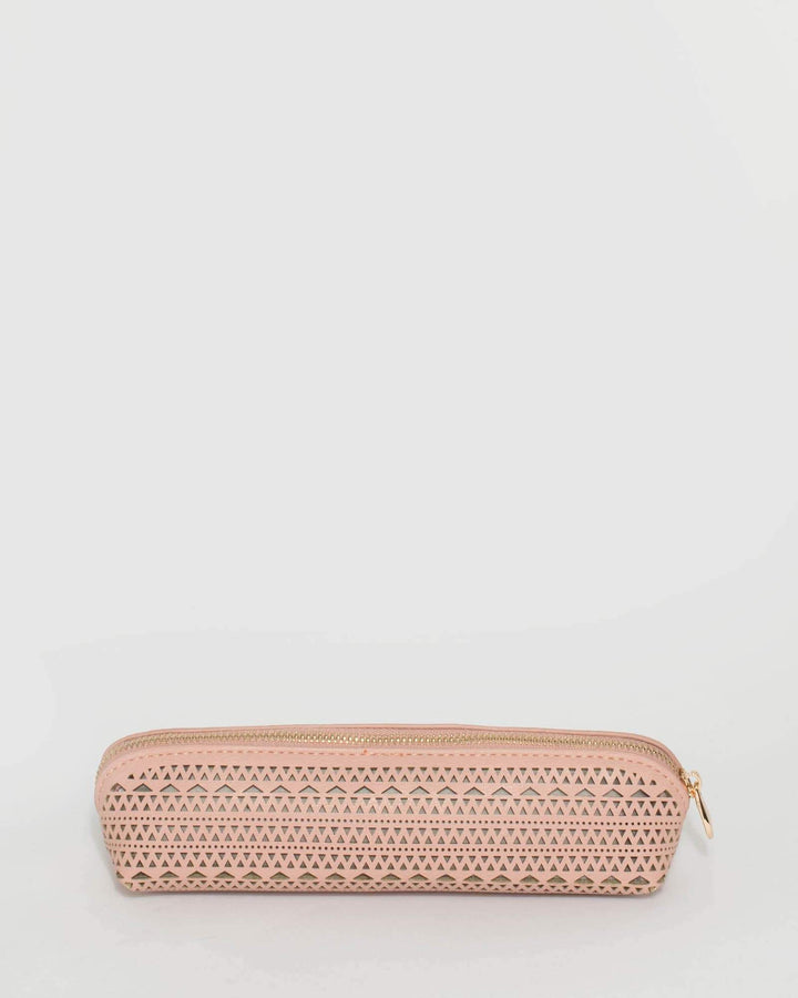 Pink Ana Punchout Pencil Case | Work Bags