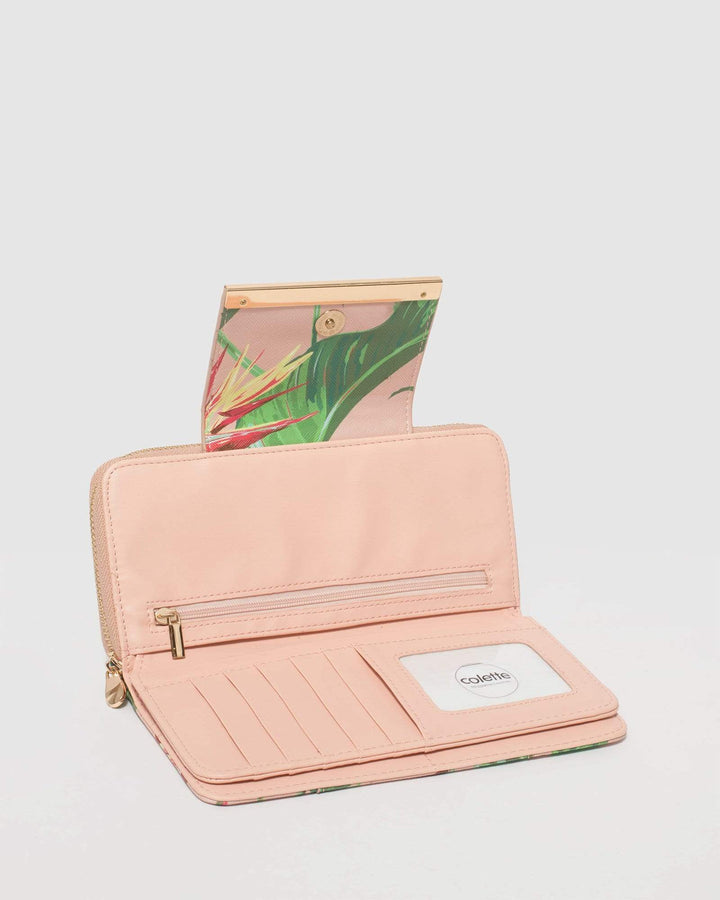 Pink and Green Blake Wallet | Wallets