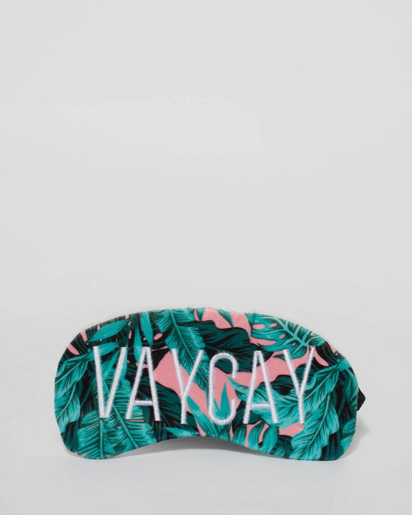 Pink and Green Vaycay Eyemask | Accessories