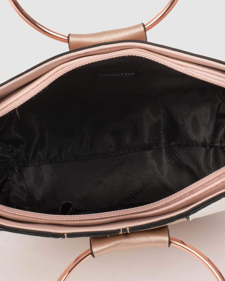 Pink and Rose Gold Missy Circle Hardware Mini Bag | Mini Bags