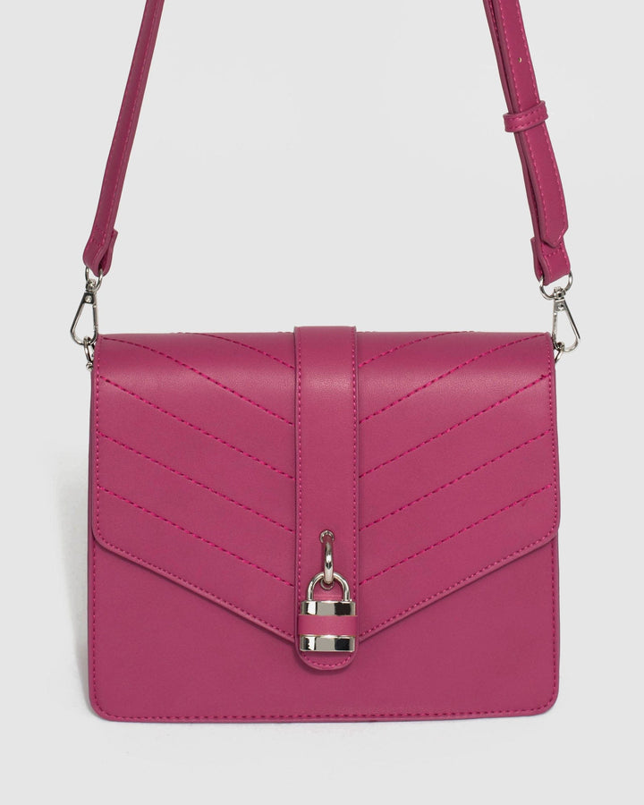 Pink Andela Lock Crossbody Bag | Crossbody Bags