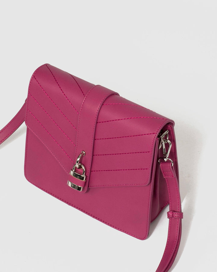 Colette by Colette Hayman Pink Andela Lock Crossbody Bag