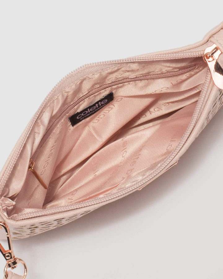Pink Beth Punchout Peta Crossbody Bag | Crossbody Bags