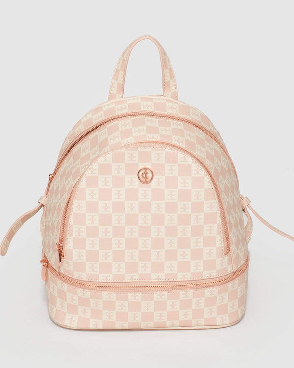 Pink Bridget Disc Logo Backpack | Backpacks