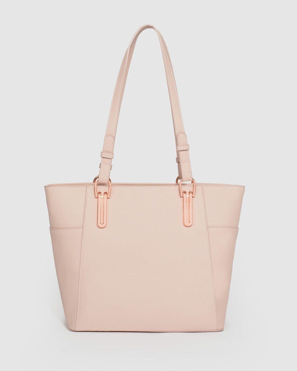 Pink Carissa Hardware Tote Bag | Tote Bags