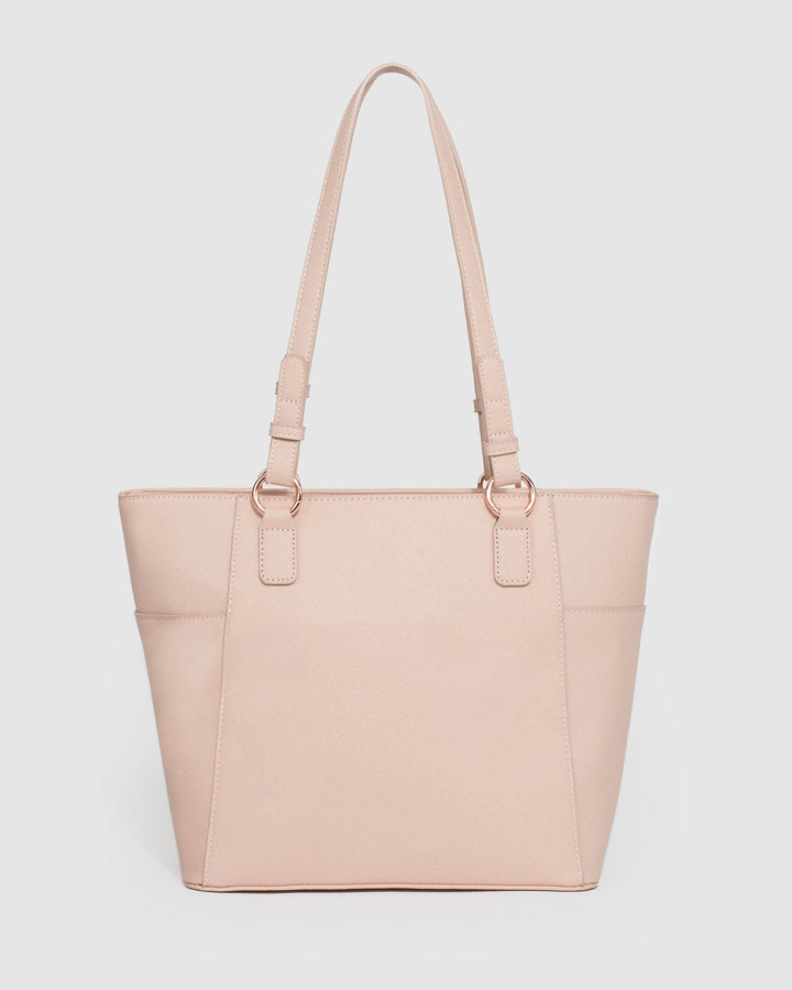 Pink Carissa Hardware Tote Bag | Tote Bags