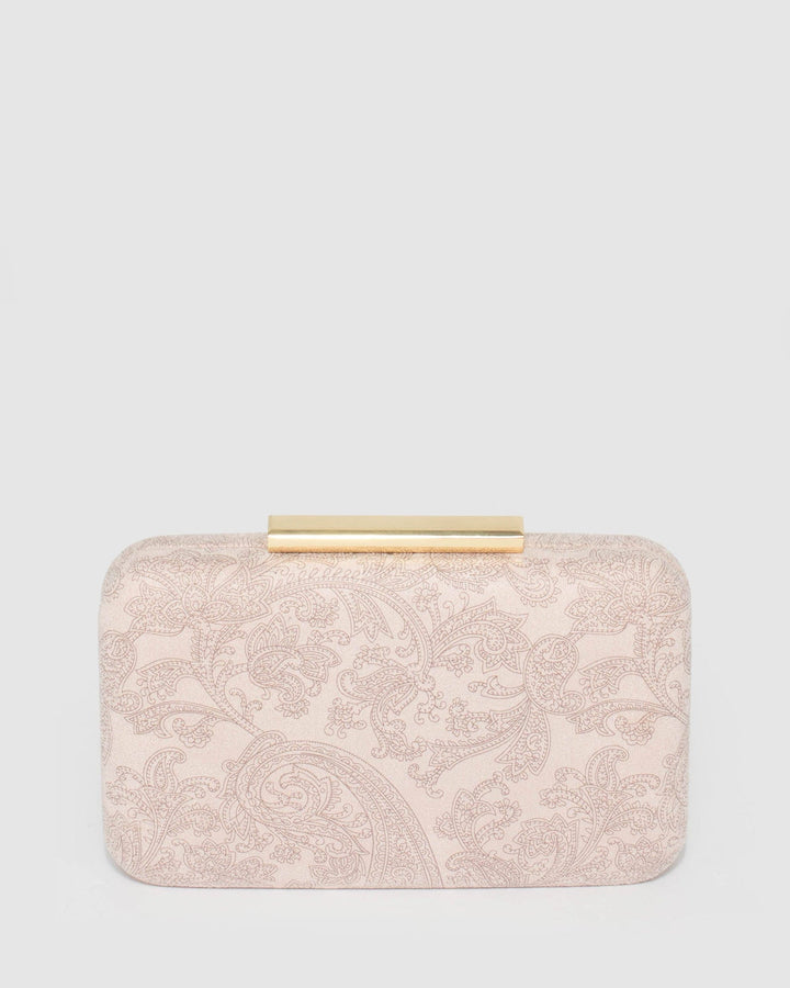 Colette by Colette Hayman Pink Cassie Rectangle Hardcase Clutch Bag