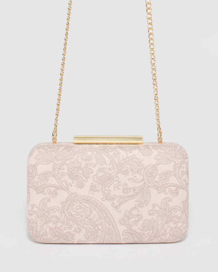 Colette by Colette Hayman Pink Cassie Rectangle Hardcase Clutch Bag