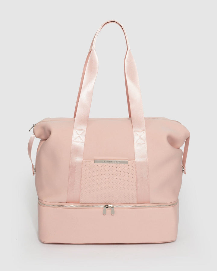 Pink Chrissy Pouch Gym Bag | Tote Bags