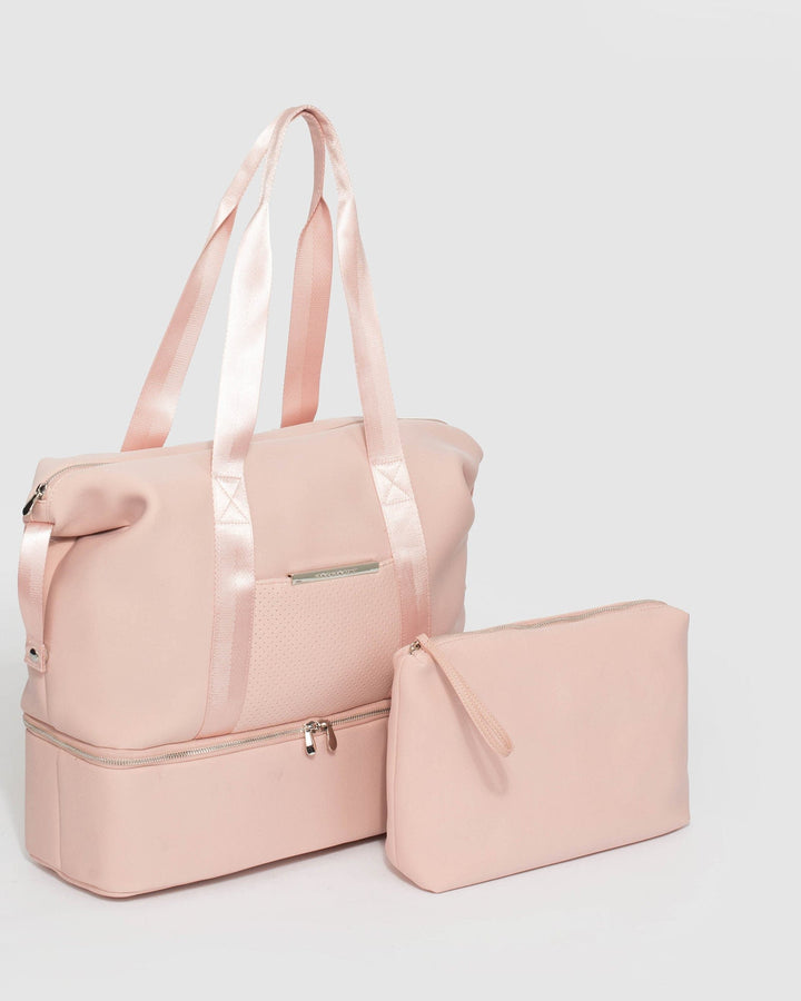 Pink Chrissy Pouch Gym Bag Online Colette Hayman colette by colette hayman