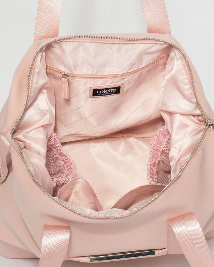 Pink Chrissy Pouch Gym Bag Online Colette Hayman colette by colette hayman