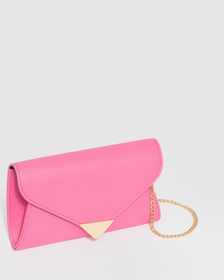 Colette by Colette Hayman Pink Clare Metal Tip Clutch