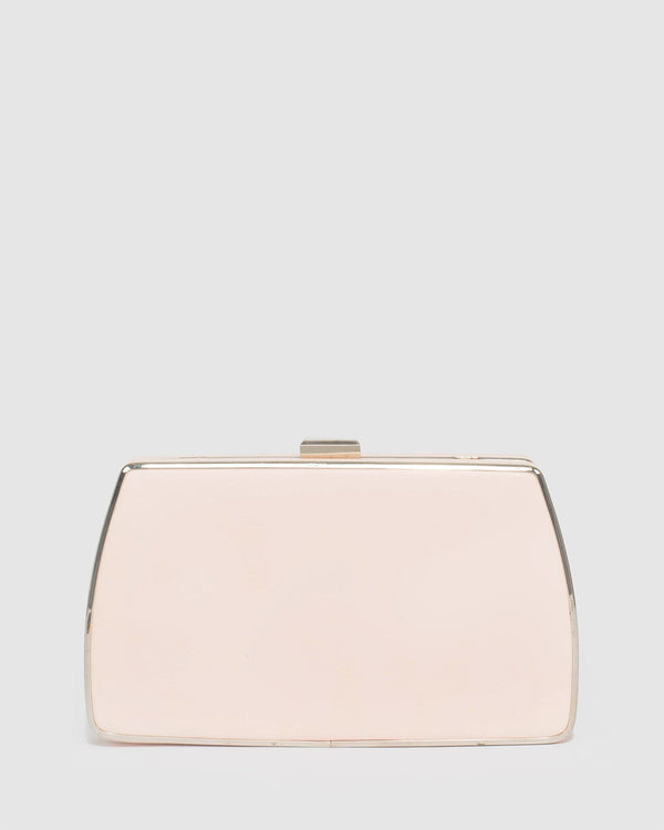 Colette by Colette Hayman Pink Claudette Hardcase Clutch Bag