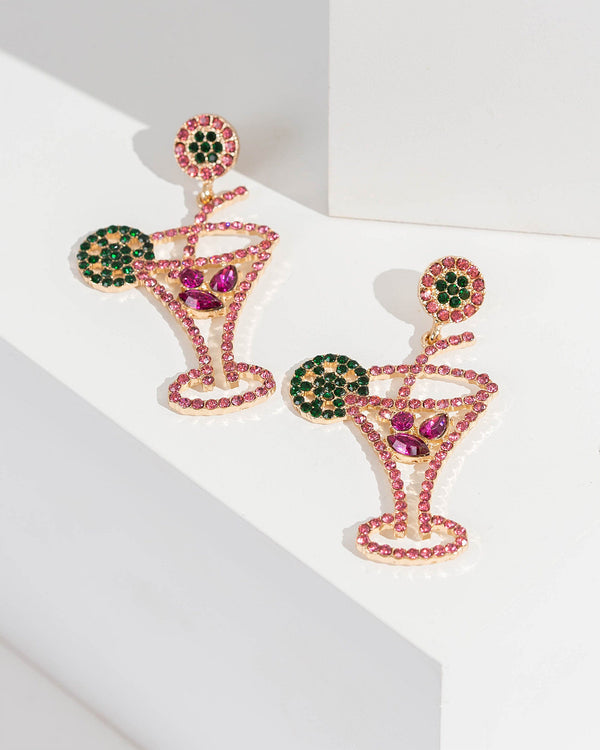 Colette by Colette Hayman Pink Cocktail Earrings