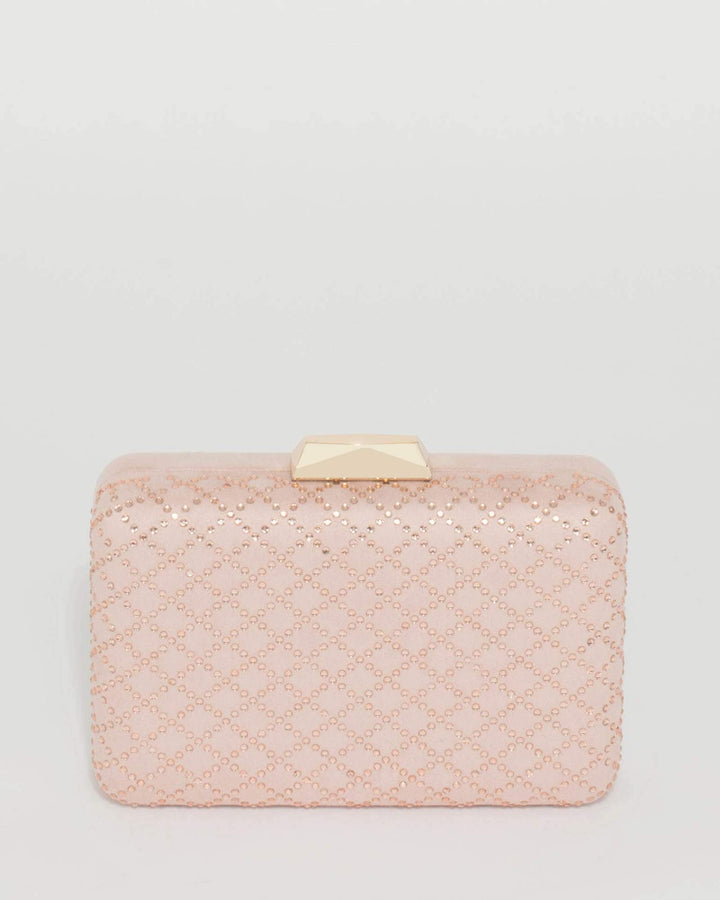 Pink Coco Hardcase Clutch Bag | Clutch Bags