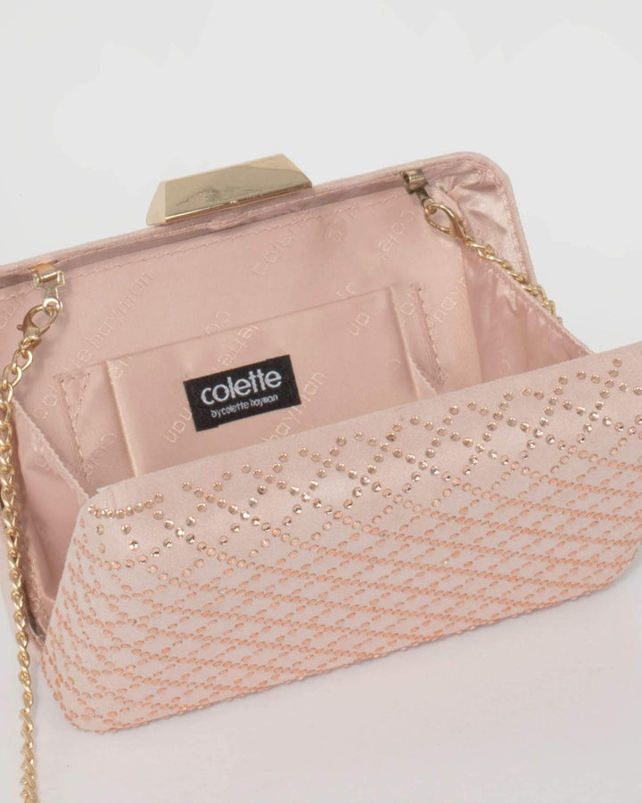Pink Coco Hardcase Clutch Bag | Clutch Bags