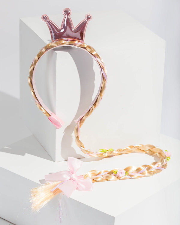 Colette by Colette Hayman Pink Crown Braid Headband